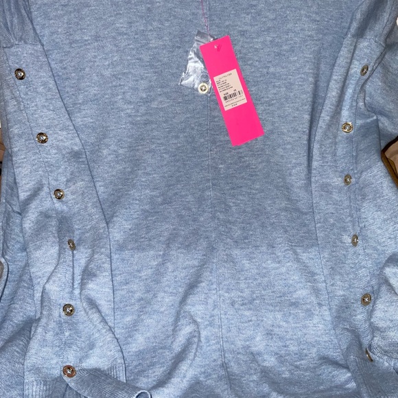 Lilly Pulitzer NWT Melenie Sweater Heathered Blue Peri Size XS,M - Picture 7 of 8